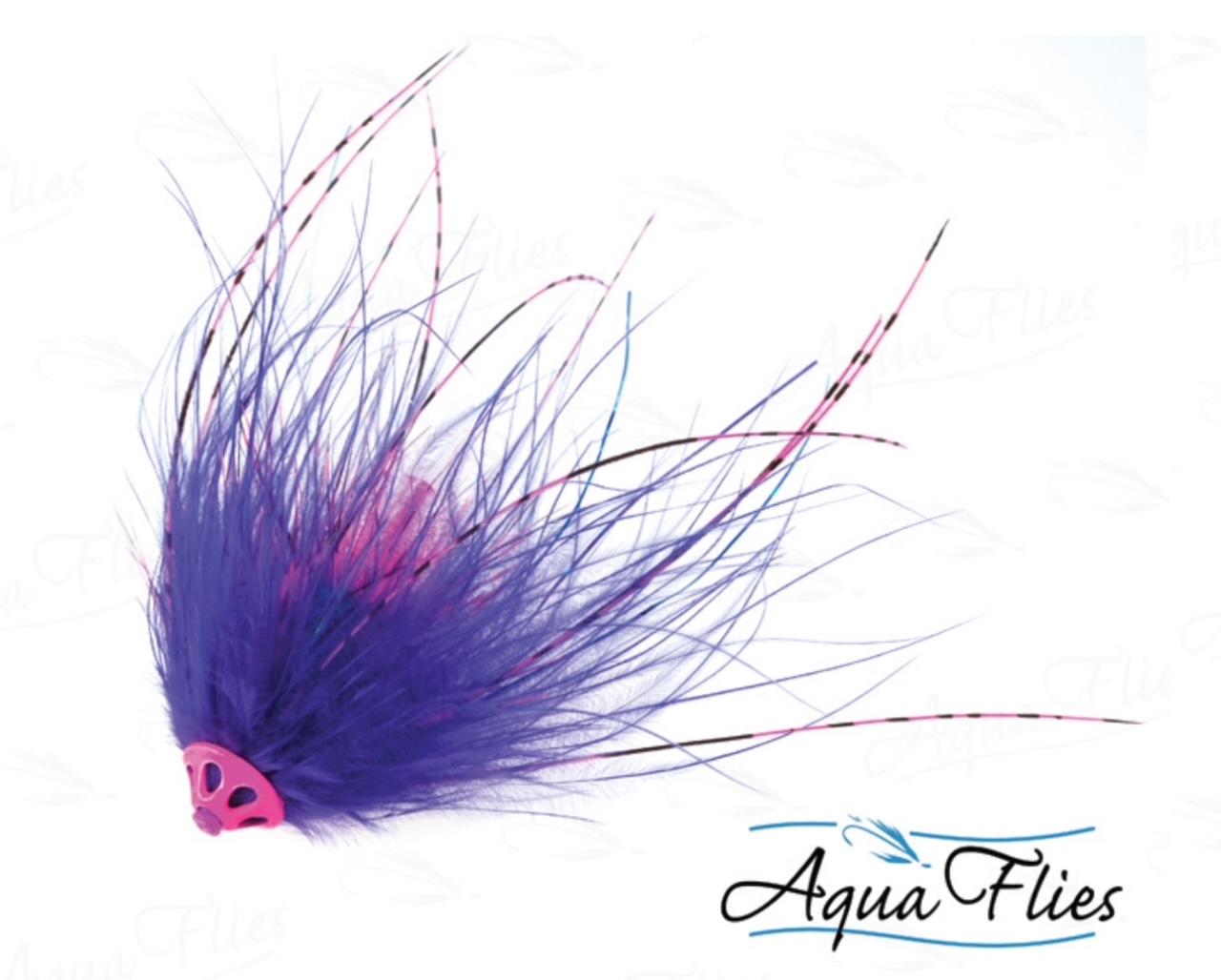 Aqua Flies Stu's Metal Head Tube - Purple/Pink